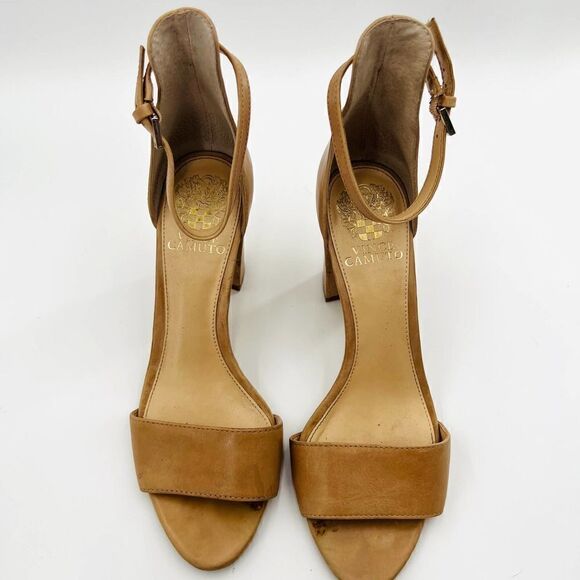 Vince Camuto Margry Ankle Strap Block Heel Biscuit Sandal Size 7 - Picture 4 of 8